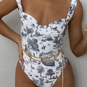 WeWoreWhat 🖤 Danielle Vintage Toile one-piece